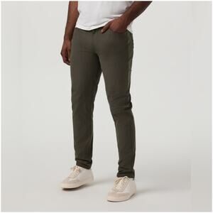 Vuori Pants Mens 34 Green Meta Athletic Slim Leg Performance Stretch Golf Work